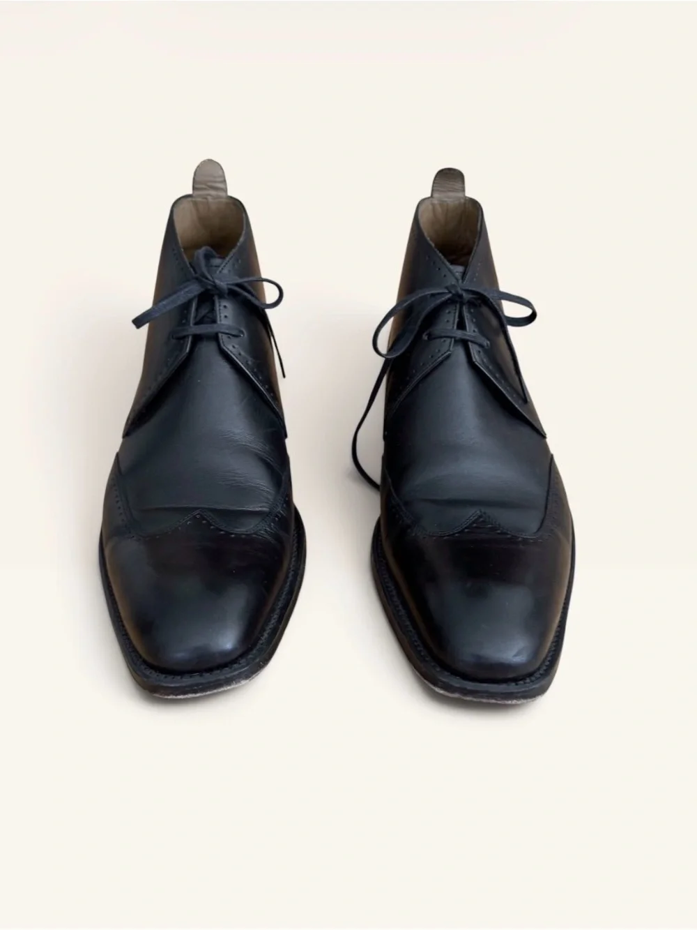 Vintage Grenson 5115 Black Leather Ankle Boots UK 7.5 F